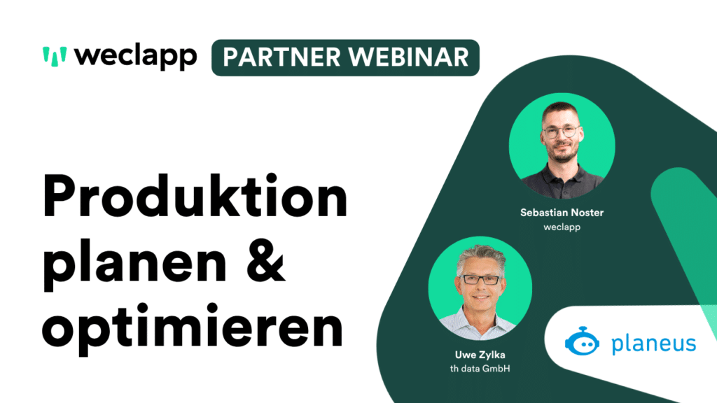 Webinar: Produktion planen mit planeus