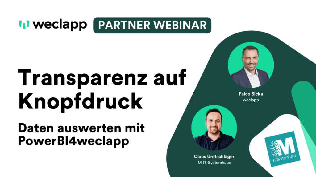 Webinar: Transparenz auf Knopfdruck - Daten auswerten mit PowerBI4weclapp