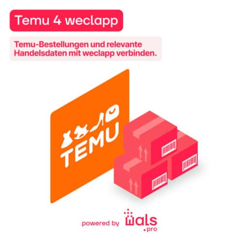 Plugin Logo: Temu 4 weclapp