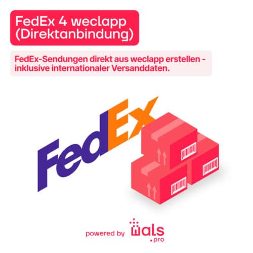 Plugin-Logo: FedEx 4 weclapp